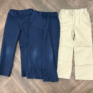 French Toast Relaxed Fit Twill Uniform Pants Bundle of three